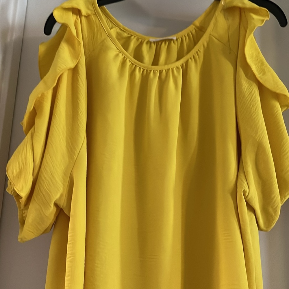 Blouse yellow lemon 2x